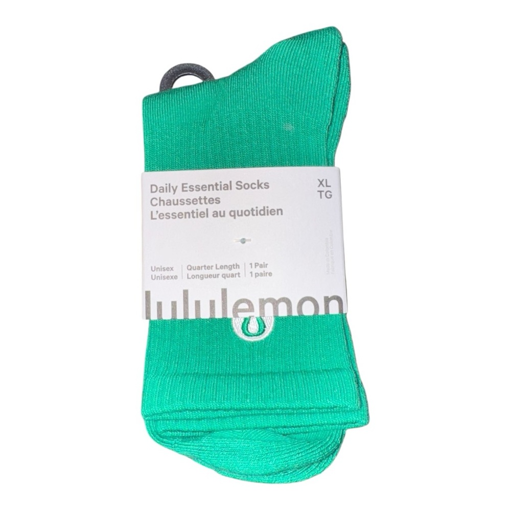 Lululemon Daily Essential Quarter Socks – Raceway Green – NWT – Multiple Sizes - Picture 7 of 9